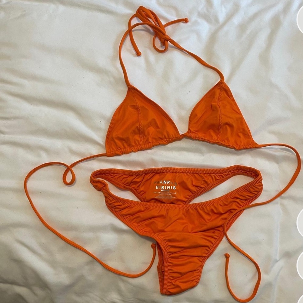 Frankie's Bikinis Vibrant Orange Set